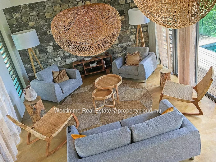 TAMARIN - Suspended villa with panoramic views for sale in Tamarin