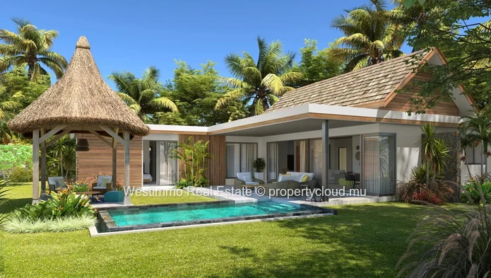 Villa à vendre à Pointe d’Esny avec 3 chambres et piscine privée sur 650m²
