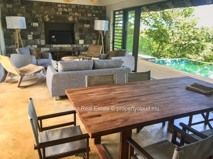TAMARIN - Suspended villa with panoramic views for sale in Tamarin