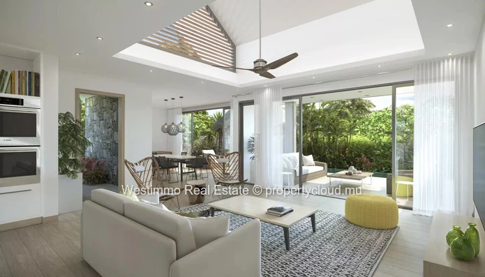 Villa à vendre à Pointe d’Esny avec 3 chambres et piscine privée sur 650m²