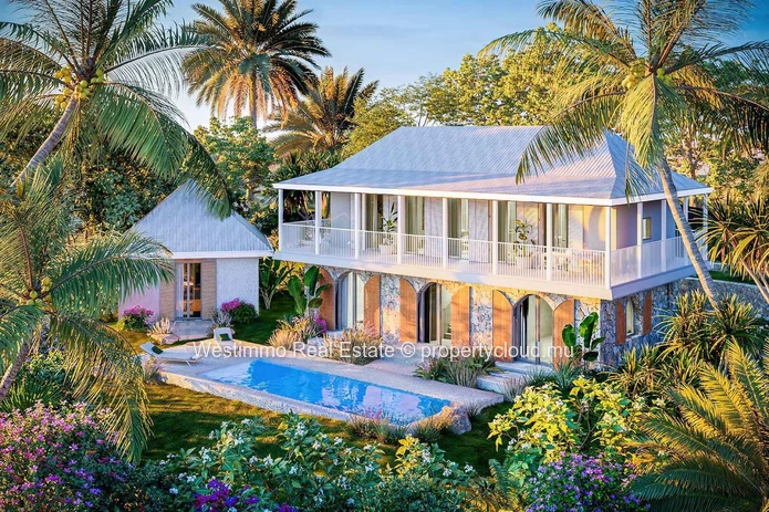 Villa bioclimatique 3 chambres avec piscine à Baie du Cap
