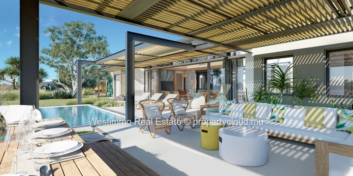 Villa éco-responsable 3 chambres à Tamarin face au golf