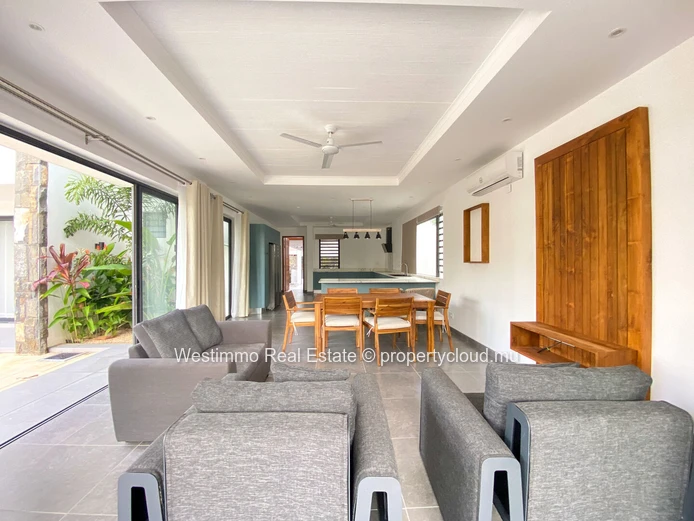 Trou aux Biches - Magnifique Villa moderne meublée 4 chambres ensuite avec piscine privée