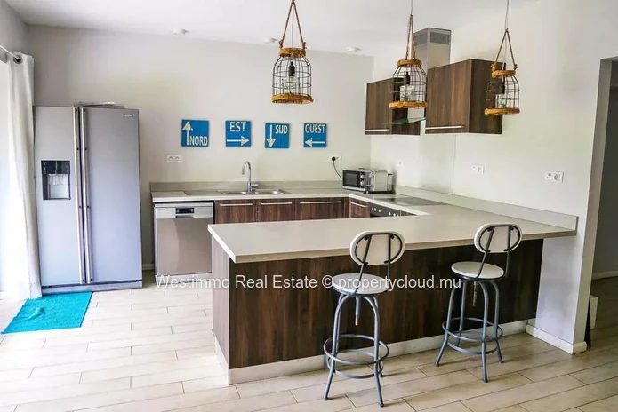 Appartement meublé 3 chambres avec jardin à Tamarin