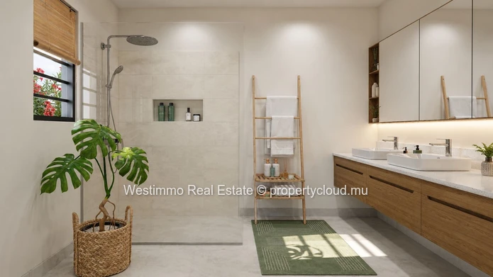 Villa neuve 3 chambres sur plan à Piton dans un domaine résidentiel