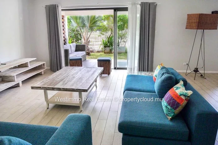 Appartement meublé 3 chambres avec jardin à Tamarin