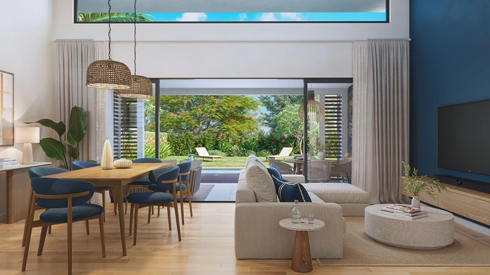 Villa neuve 3 chambres sur plan à Piton dans un domaine résidentiel