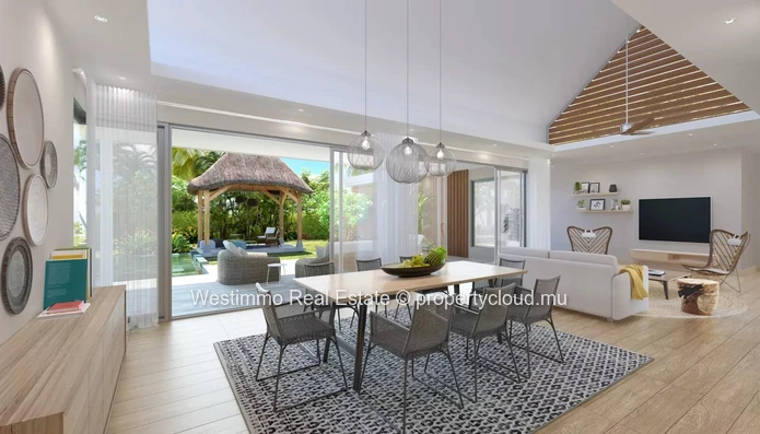 Villa à vendre à Pointe d’Esny avec 3 chambres et piscine privée sur 650m²