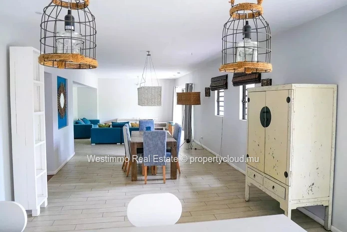 Appartement meublé 3 chambres avec jardin à Tamarin