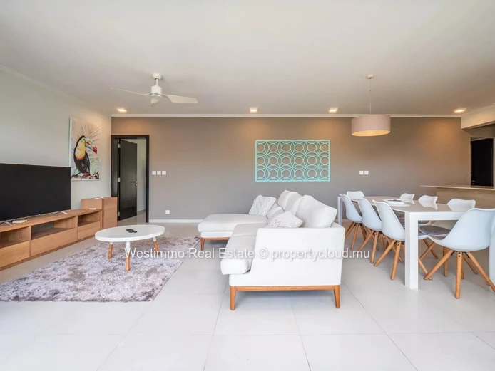 Appartement meublé 3 chambres avec terrasse à l’île Maurice proche golf et plage