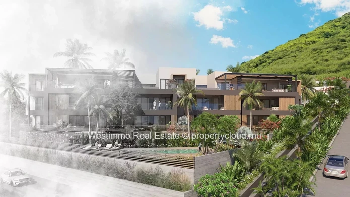 Spacious, modern apartment with Morne view and private garden