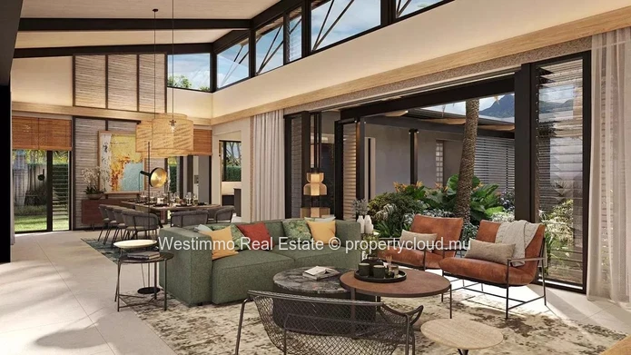 Villa éco-responsable 3 chambres à Tamarin face au golf