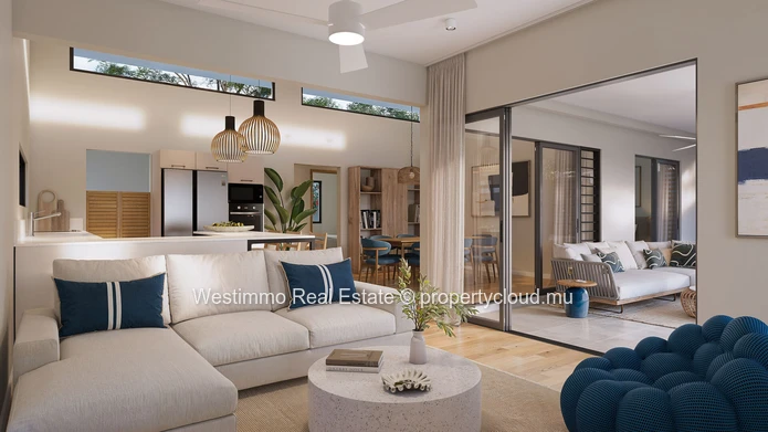 Villa neuve 3 chambres sur plan à Piton dans un domaine résidentiel