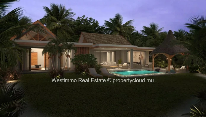 Villa à vendre à Pointe d’Esny avec 3 chambres et piscine privée sur 650m²