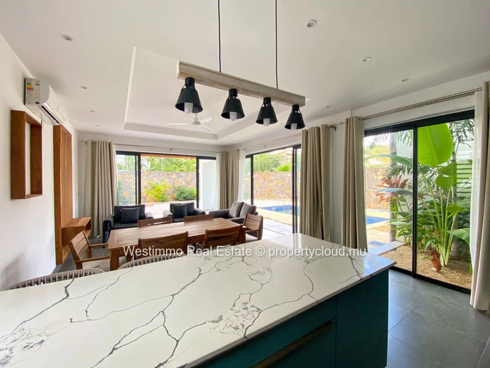 Trou aux Biches - Magnifique Villa moderne meublée 4 chambres ensuite avec piscine privée